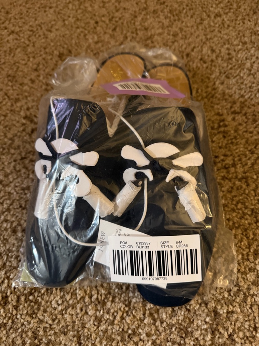 NWT J. Crew Vegan Suede Tassel Backless Navy Loafers Sz 8 Business Casual Office - Picture 5 of 6